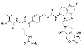 Molecular structure of the compound: Val-Cit-PAB-Exatecan