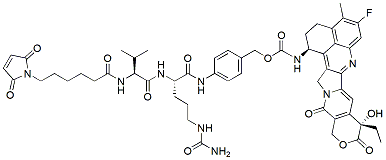 Molecular structure of the compound: MC-Val-Cit-PAB-Exatecan