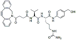 Molecular structure of the compound: DBCO-Val-Cit-PAB-OH