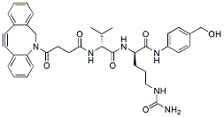 Molecular structure of the compound: DBCO-Val-Cit-PAB-OH