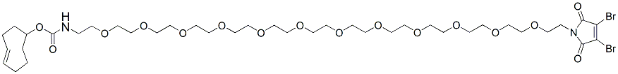 Molecular structure of the compound: 3,4-Dibromo-Mal-PEG12-TCO