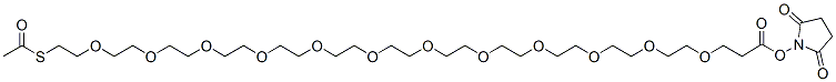 Molecular structure of the compound: PEG12-SATA (S-acetyl-PEG12-NHS ester)