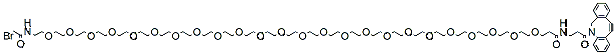 Molecular structure of the compound: Bromoacetamido-PEG24-amido-DBCO