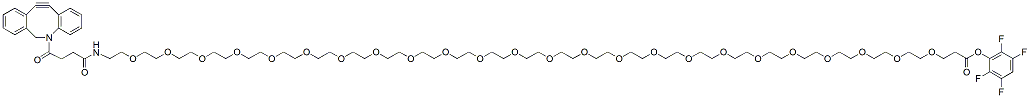 Molecular structure of the compound: DBCO-PEG24-TFP ester