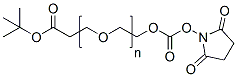 Molecular structure of the compound: t-butyl ester-PEG-succinimidyl carbonate, MW 5,000