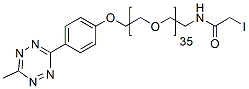 Molecular structure of the compound: Methyltetrazine-PEG35-Iodoacetamido