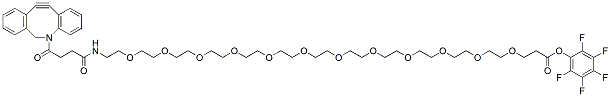 Molecular structure of the compound: DBCO-PEG12-PFP ester