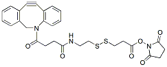 Molecular structure of the compound: DBCO-S-S-NHS ester