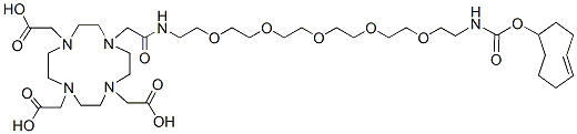 Molecular structure of the compound: DOTA-PEG5-TCO