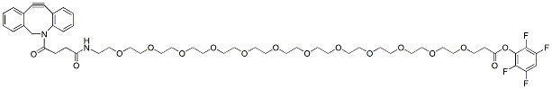 Molecular structure of the compound: DBCO-PEG12-TFP ester