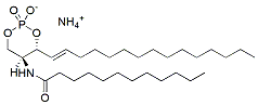 Molecular structure of the compound: C12 ceramide-1,3-cyclic-phosphate (d18:1/12:0)