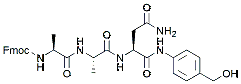 Molecular structure of the compound: Fmoc-Ala-Ala-Asn-PAB