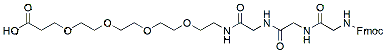 Molecular structure of the compound: Fmoc-Gly-Gly-Gly-PEG4-acid