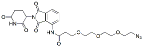 Molecular structure of the compound: Pomalidomide-PEG3-Azide