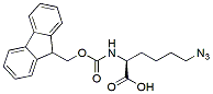 Molecular structure of the compound: Fmoc-Lys(N3)-OH