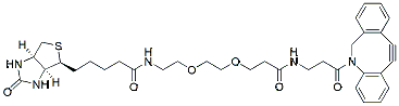 Molecular structure of the compound: DBCO-NHCO-PEG2-biotin