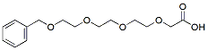 Molecular structure of the compound: 1-Phenyl-2,5,8,11-tetraoxatridecan-13-oic acid