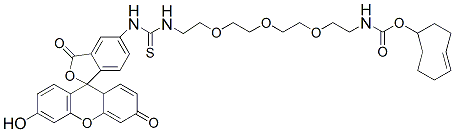 Molecular structure of the compound: TCO-PEG3-FITC