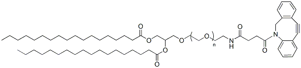Molecular structure of the compound: DSG-PEG-NH-DBCO, MW 2,000
