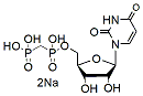 Molecular structure of the compound: Uridine 5'-diphosphoric acid disodium salt