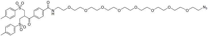 Molecular structure of the compound: Bis-sulfone-PEG8-azide