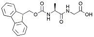Molecular structure of the compound: Fmoc-Ala-Gly-OH