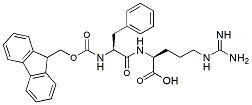 Molecular structure of the compound: Fmoc-Phe-Arg-OH