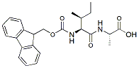 Molecular structure of the compound: Fmoc-Ile-Ala-OH