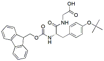 Molecular structure of the compound: Fmoc-Tyr(tBu)-Gly-OH