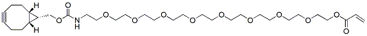 Molecular structure of the compound: endo-BCN-PEG8-acrylate