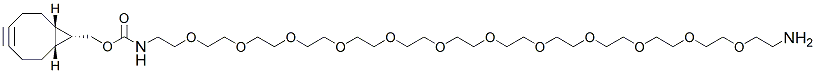 Molecular structure of the compound: endo-BCN-PEG12-amine