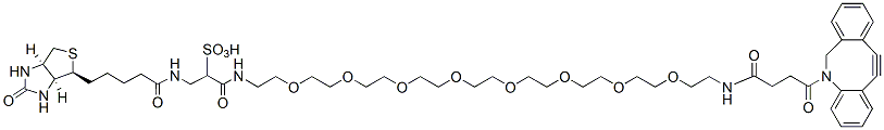 Molecular structure of the compound: DBCO-Sulfo-PEG8-biotin