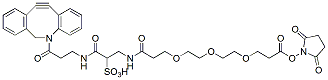 Molecular structure of the compound: Sulfo DBCO-PEG3-NHS ester, TEA salt