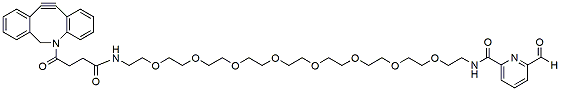 Molecular structure of the compound: DBCO-PEG8-6-Formyl-2-pyridine
