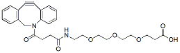 Molecular structure of the compound: DBCO-PEG3-Acid