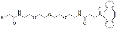 Molecular structure of the compound: Bromoacetyl-PEG3-DBCO