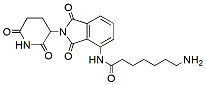 Molecular structure of the compound: 8-Amino-N-(2-(2,6-dioxopiperidin-3-yl)-1,3-dioxoisoindolin-4-yl)octanamide hydrochloride