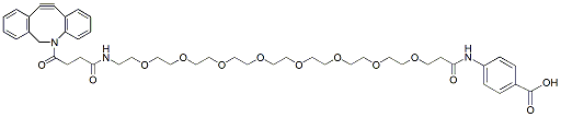 Molecular structure of the compound: DBCO-PEG8-PABA