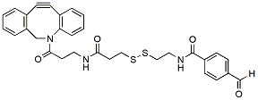 Molecular structure of the compound: DBCO-SS-aldehyde