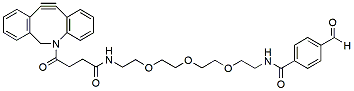 Molecular structure of the compound: DBCO-PEG3-aldehyde