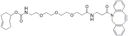 Molecular structure of the compound: TCO-PEG3-DBCO