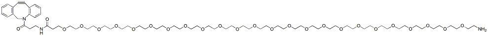 Molecular structure of the compound: DBCO-NHCO-PEG24-Amine