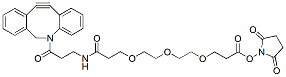 Molecular structure of the compound: DBCO-NHCO-PEG3-NHS Ester