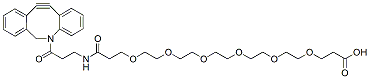 Molecular structure of the compound: DBCO-NHCO-PEG6-Acid