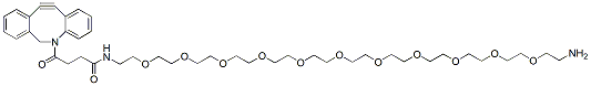 Molecular structure of the compound: DBCO-PEG11-Amine