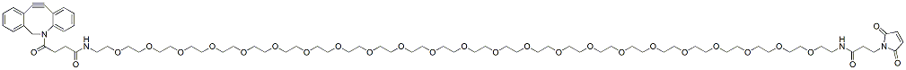 Molecular structure of the compound: DBCO-PEG23-amido-Maleimide