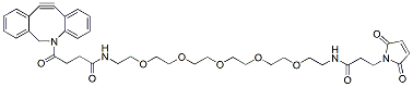Molecular structure of the compound: DBCO-PEG5-amido-Maleimide