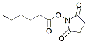 Molecular structure of the compound: 2,5-Dioxopyrrolidin-1-yl hexanoate