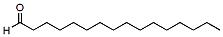 Molecular structure of the compound: Hexadecanal