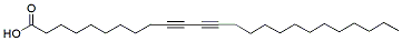 Molecular structure of the compound: 10,12-Pentacosadiynoic acid
